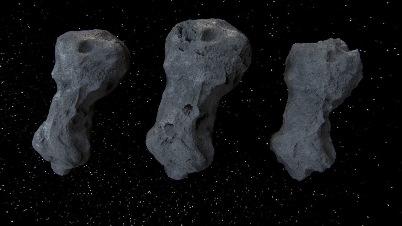 Detailed asteroids high-poly set 3D Model Collection_30