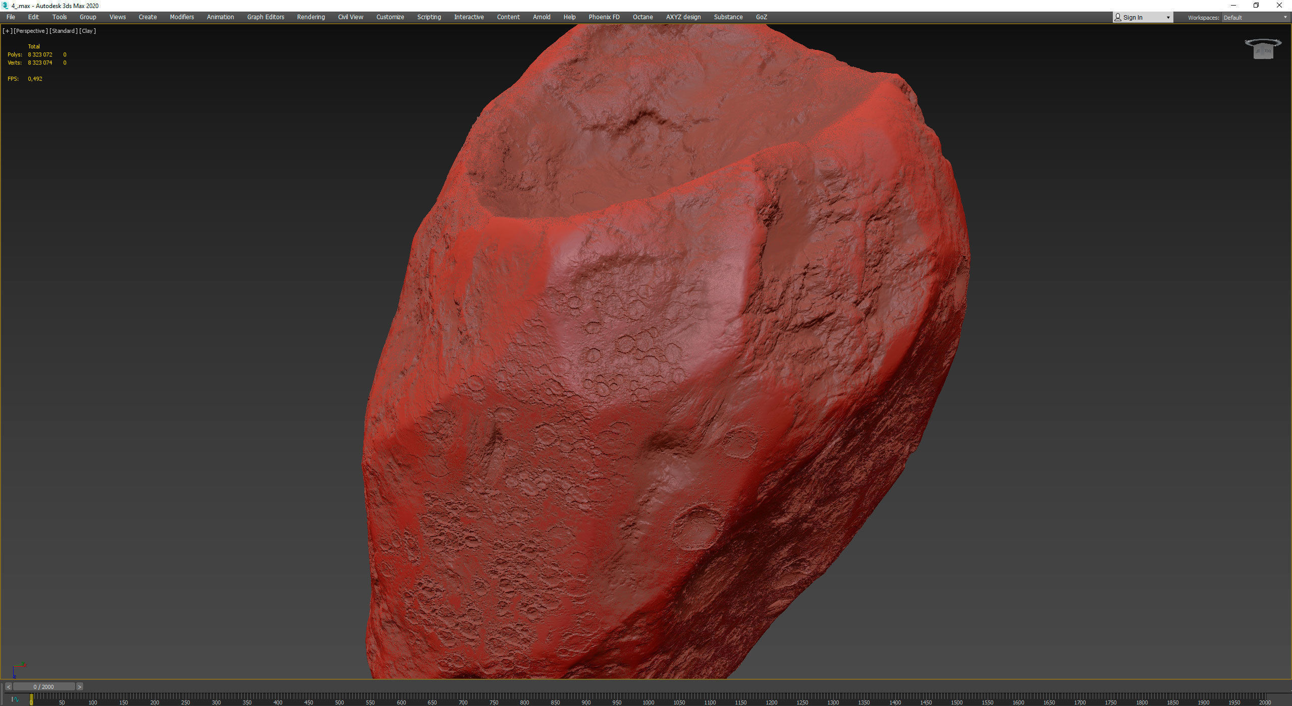 Detailed asteroids high-poly set 3D Model Collection_80