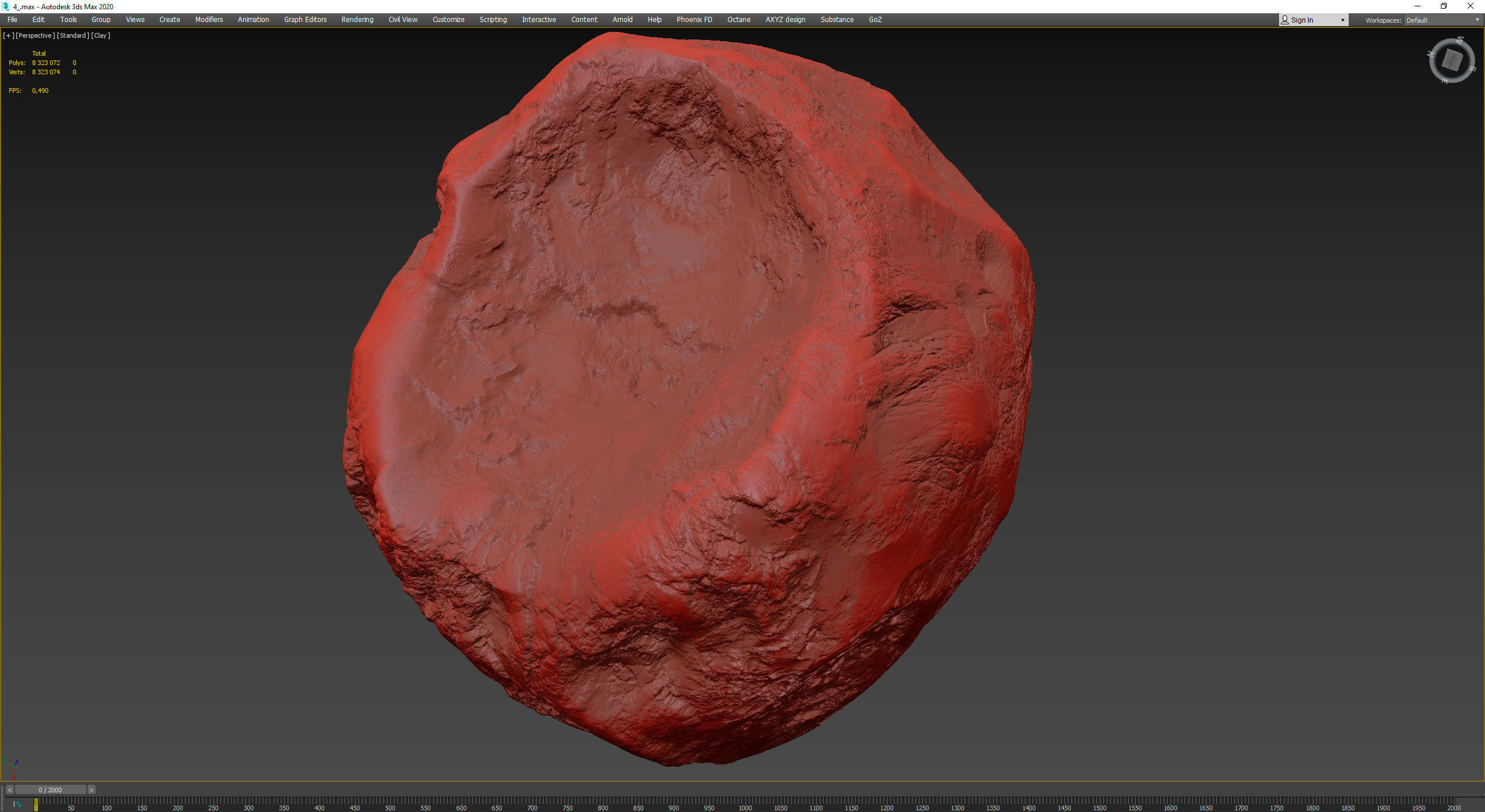 Detailed asteroids high-poly set 3D Model Collection_85