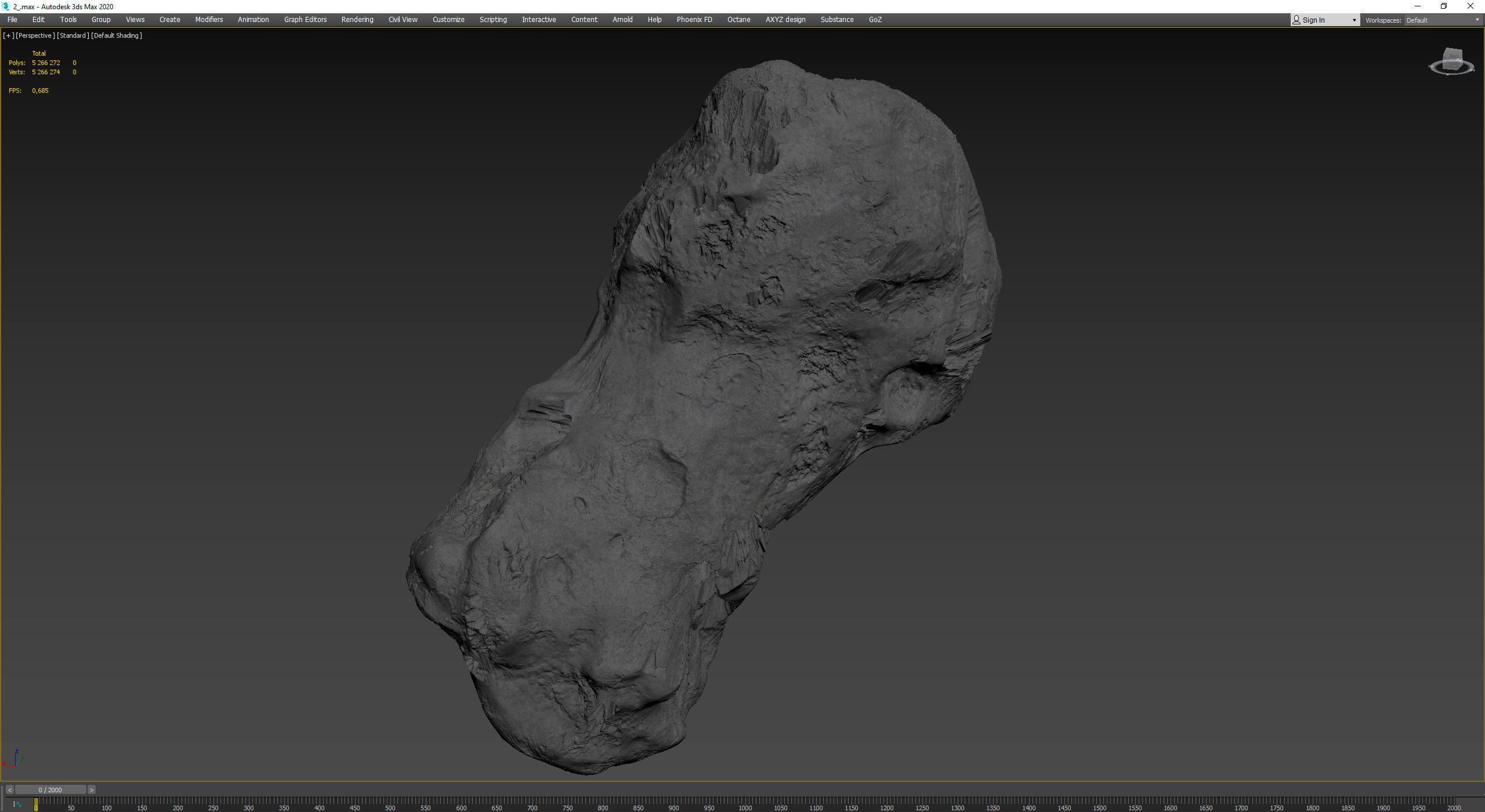 Detailed asteroids high-poly set 3D Model Collection_35