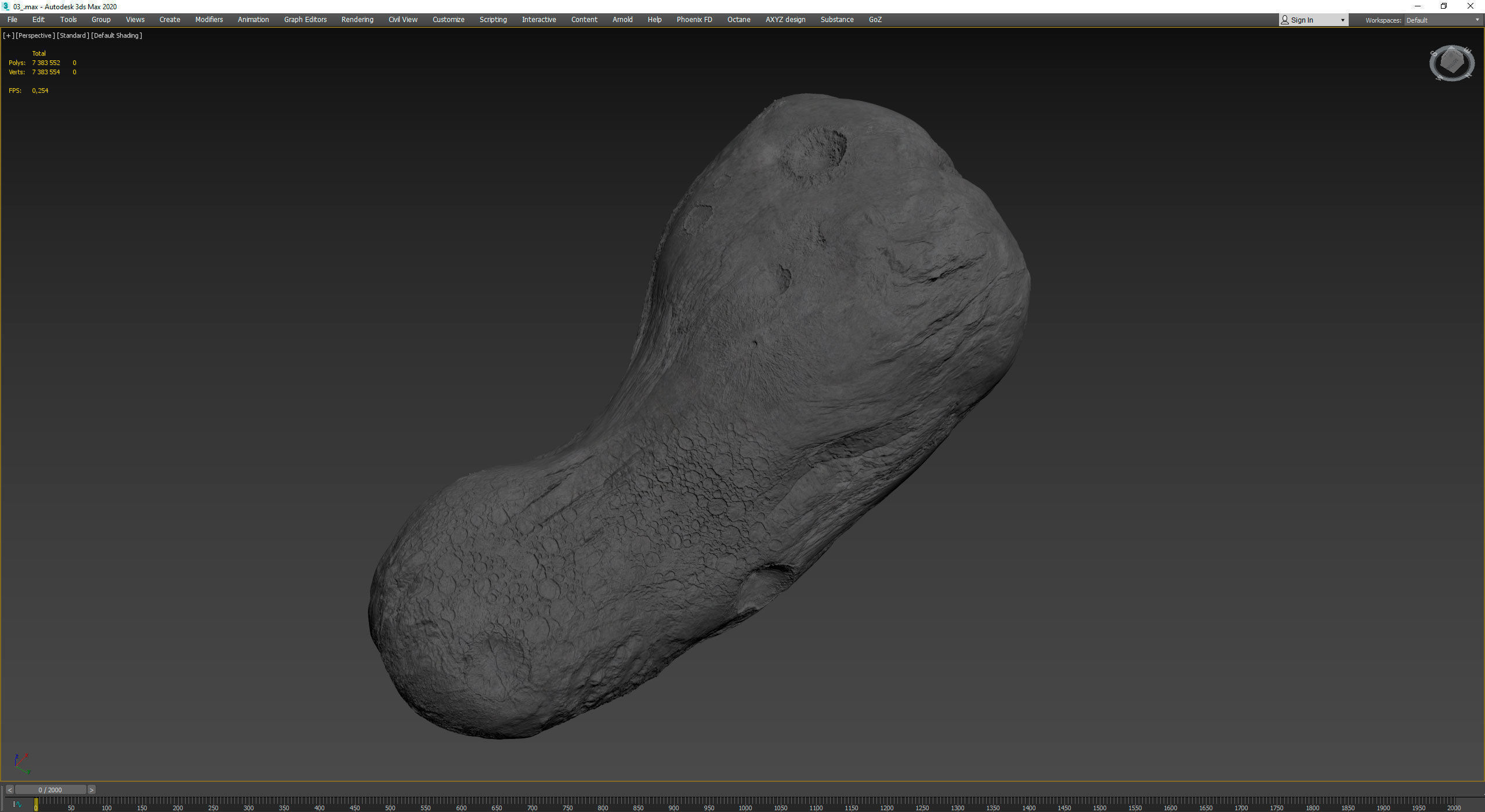 Detailed asteroids high-poly set 3D Model Collection_56