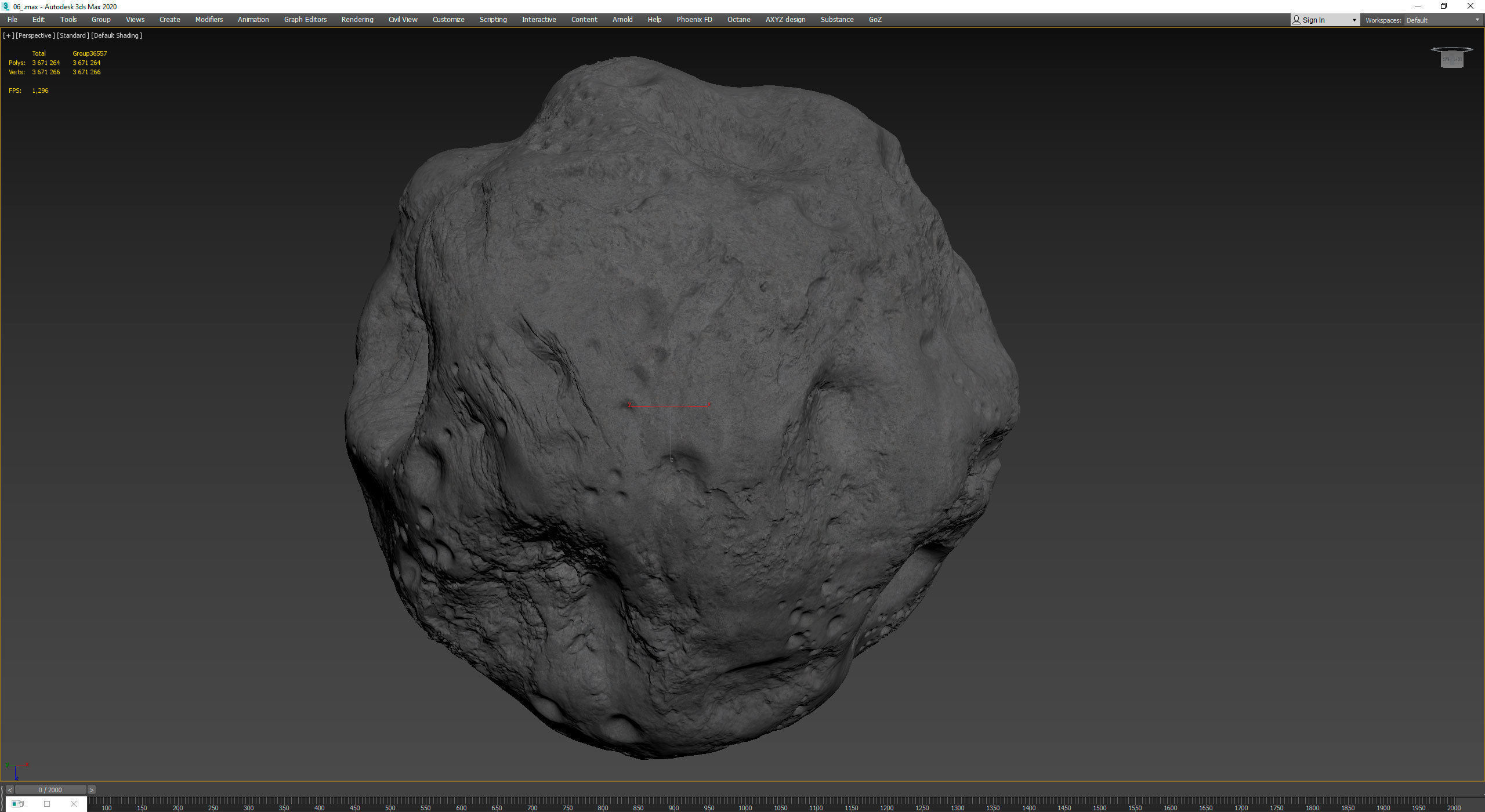 Detailed asteroids high-poly set 3D Model Collection_127
