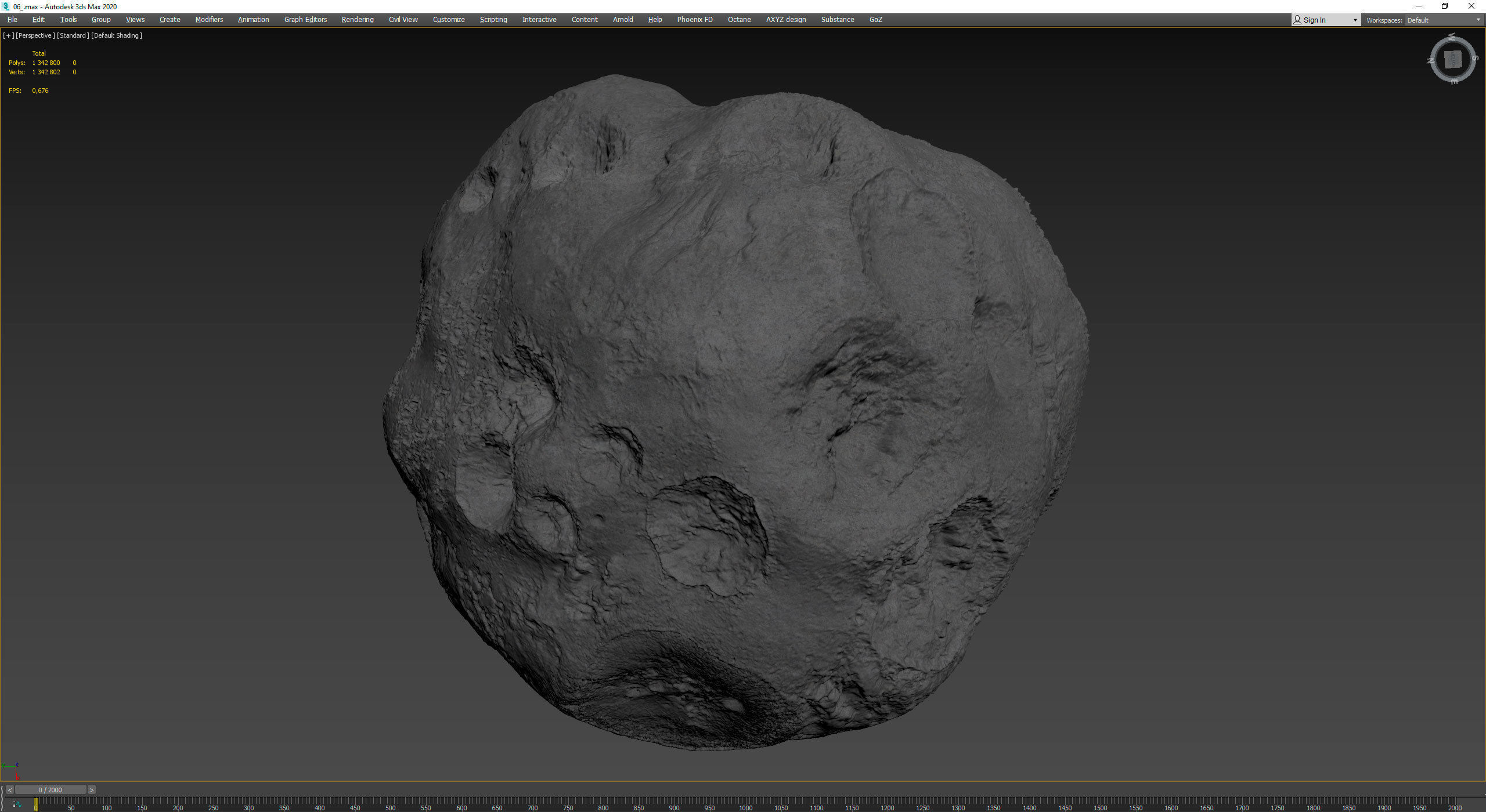 Detailed asteroids high-poly set 3D Model Collection_112