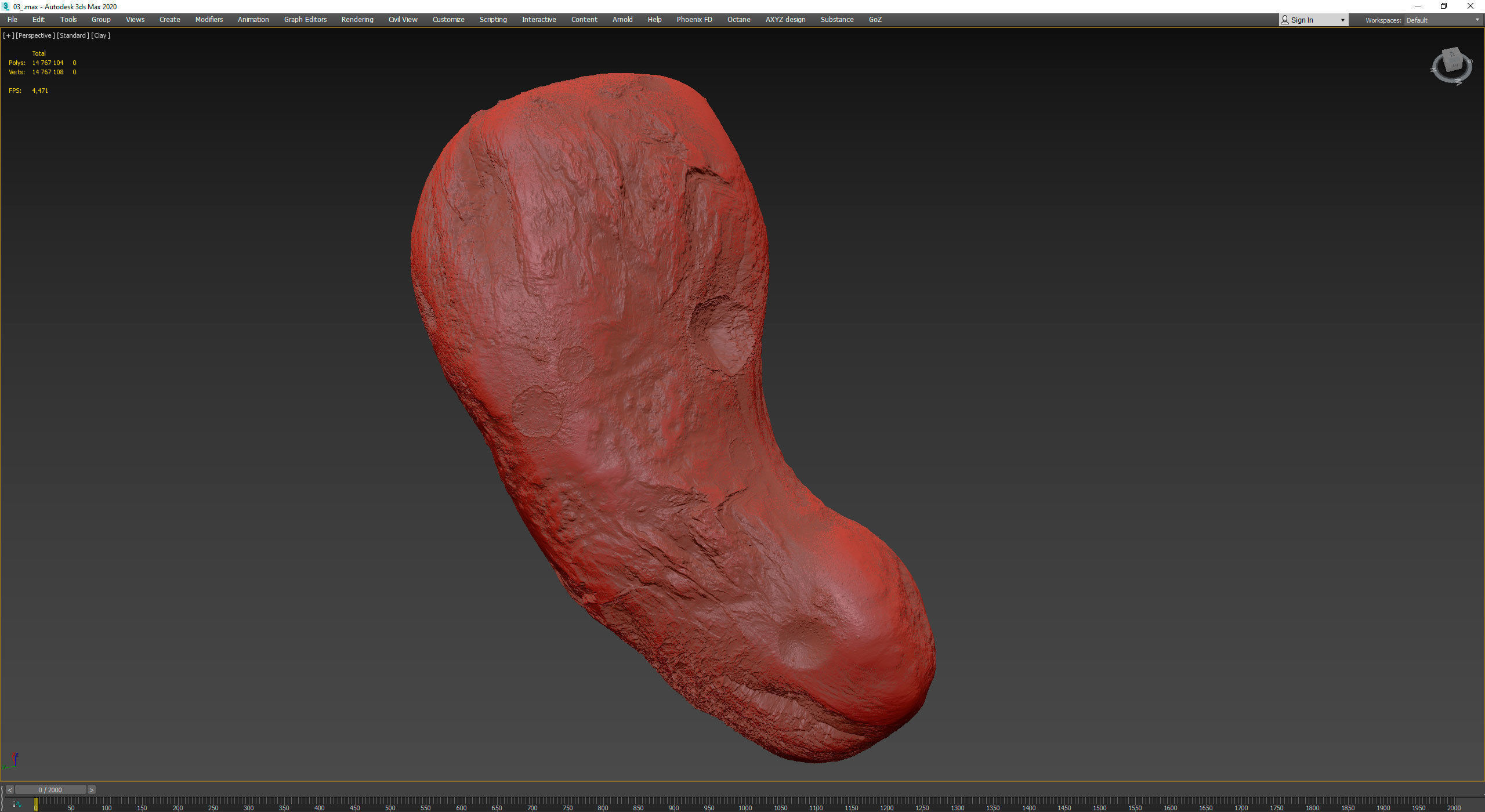 Detailed asteroids high-poly set 3D Model Collection_64