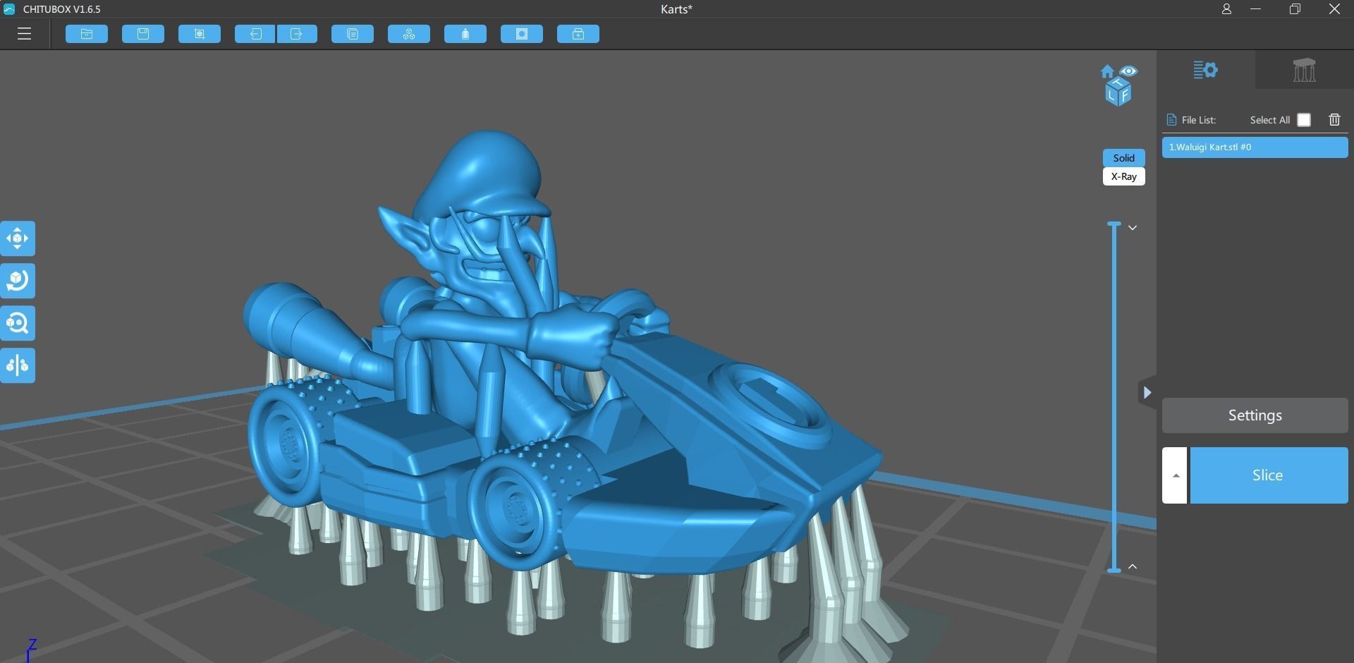 Waluigi Mario Kart - Waluigi for Monopoly Gamer 3D print model_9