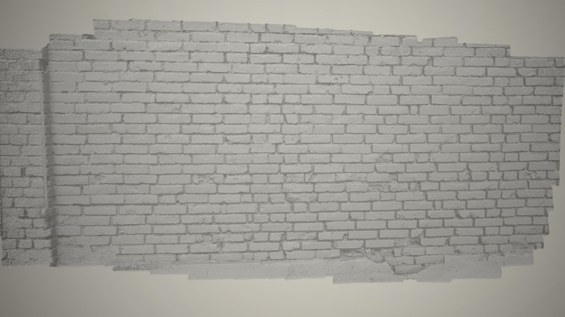 Brick wall 02 Scanned 3D model_5