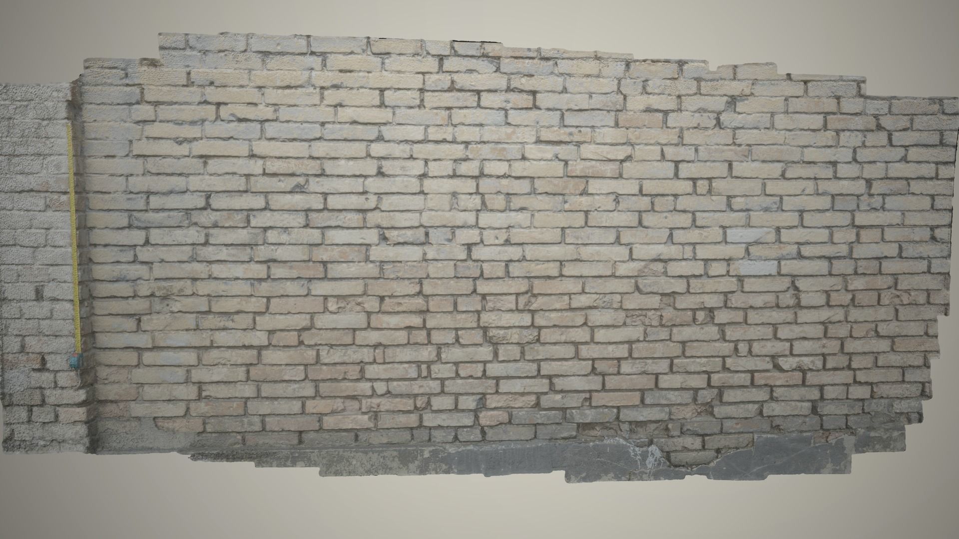 Brick wall 02 Scanned 3D model_4