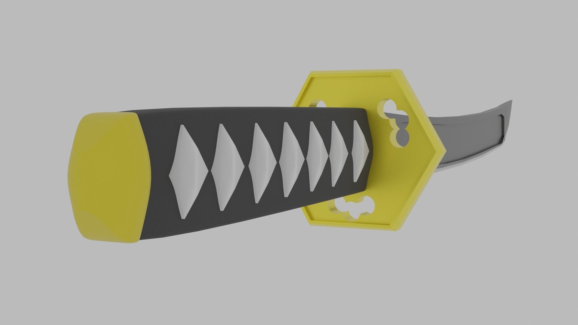 Samurai Katana Low-poly 3D model_4