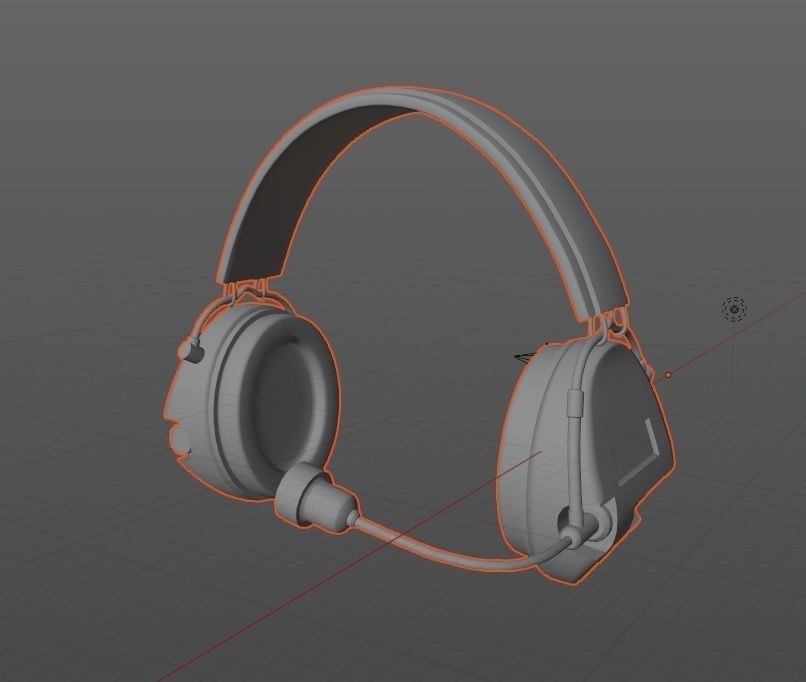 Tactical Headsets Game-ready PBR Low-poly 3D model_7