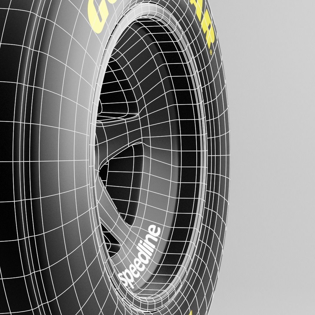 90s Speedline Formula 1 Wheel 3D model_18