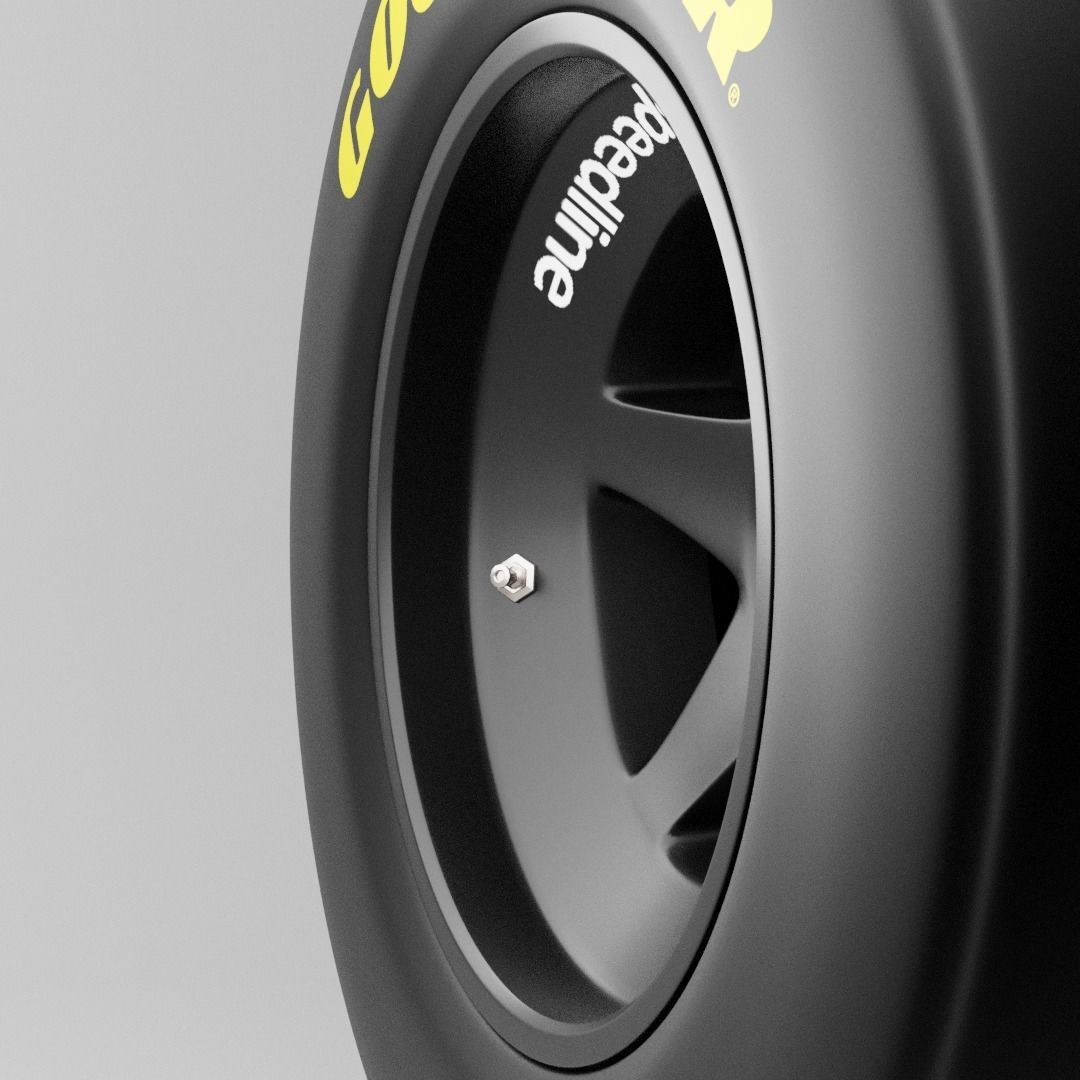 90s Speedline Formula 1 Wheel 3D model_9