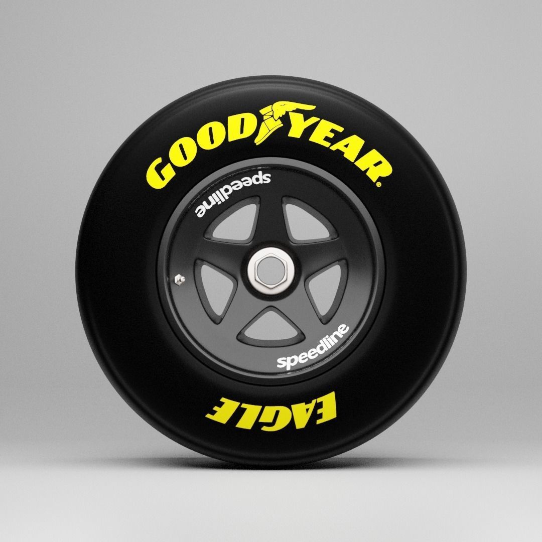 90s Speedline Formula 1 Wheel 3D model_1