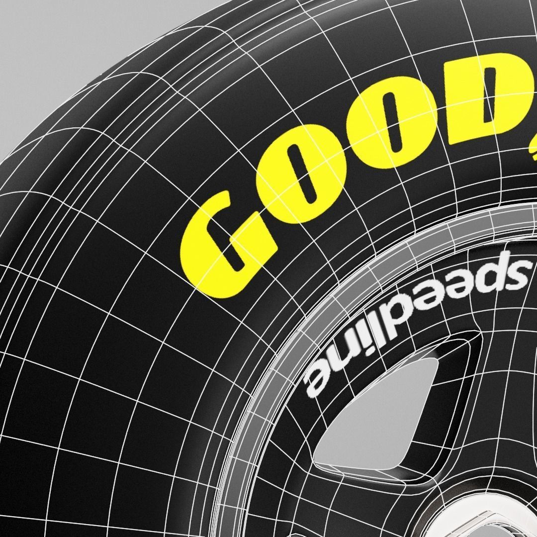 90s Speedline Formula 1 Wheel 3D model_16