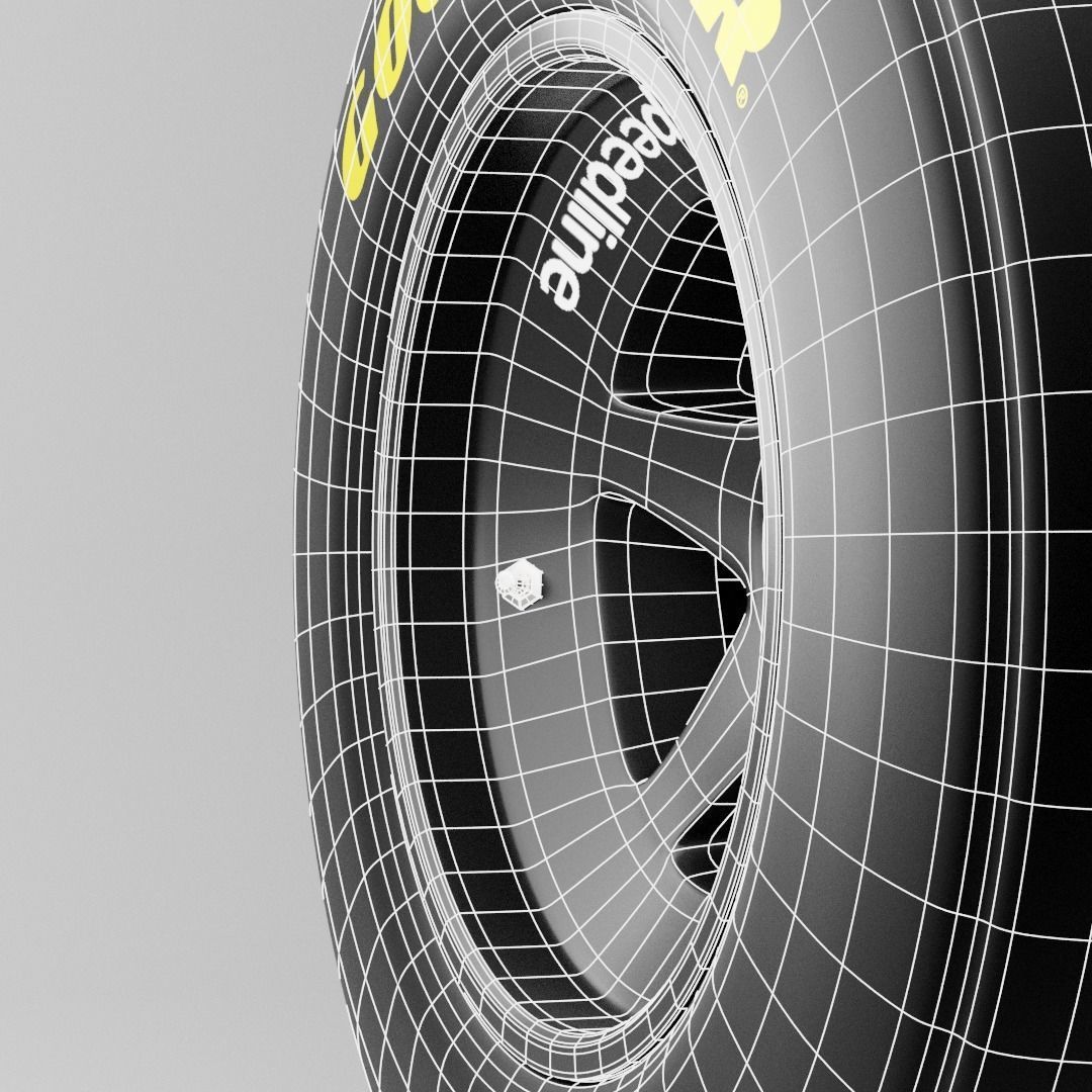 90s Speedline Formula 1 Wheel 3D model_19
