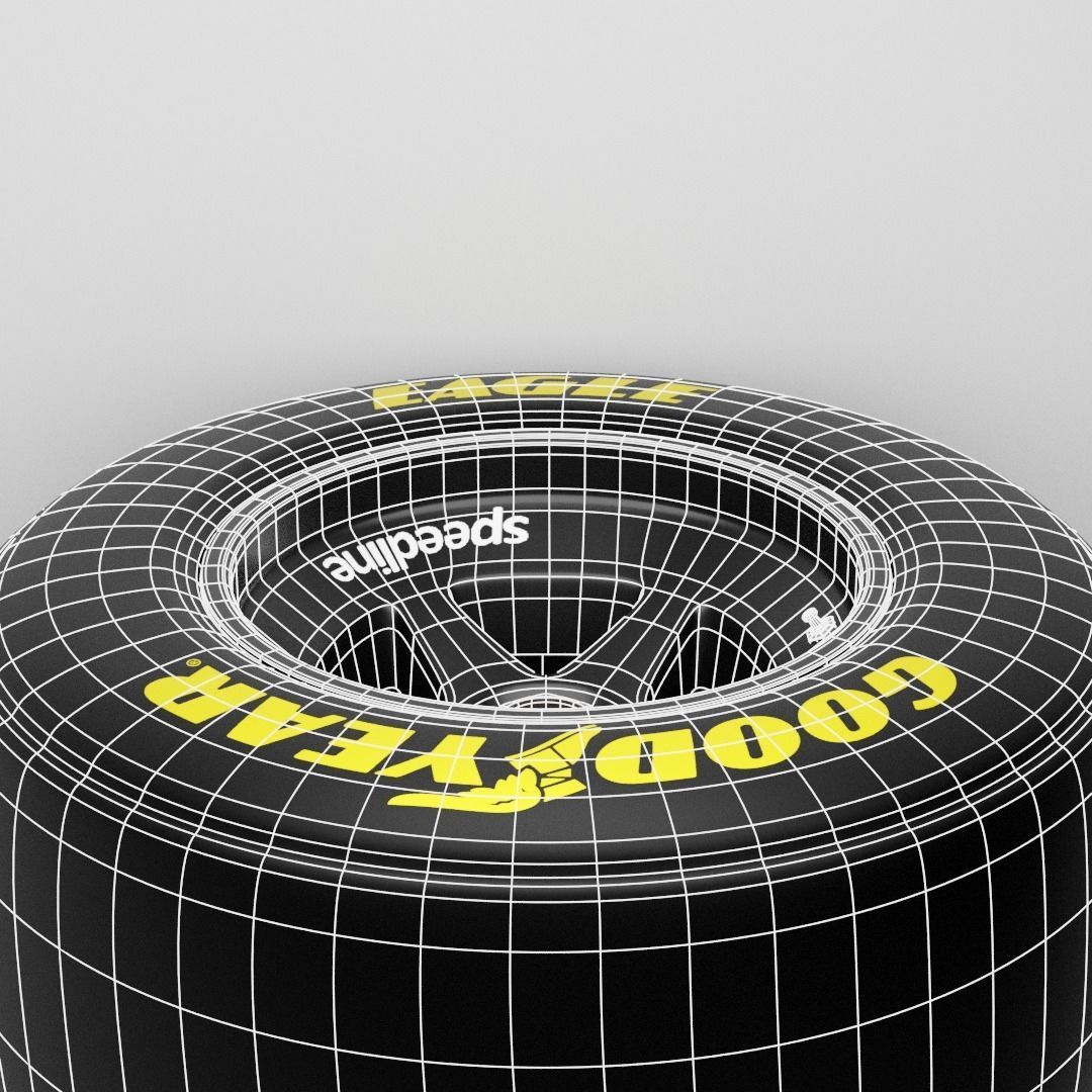 90s Speedline Formula 1 Wheel 3D model_17