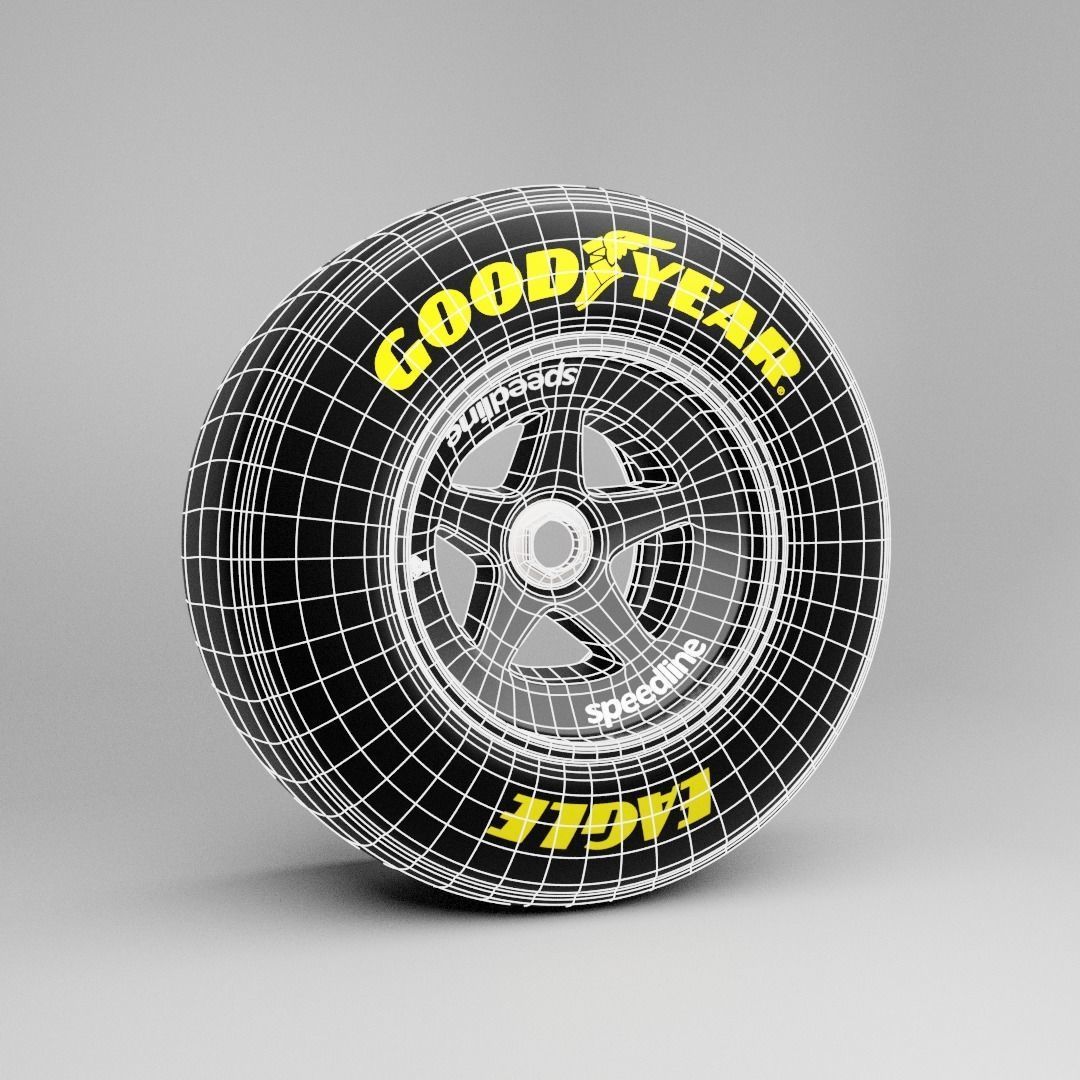 90s Speedline Formula 1 Wheel 3D model_10