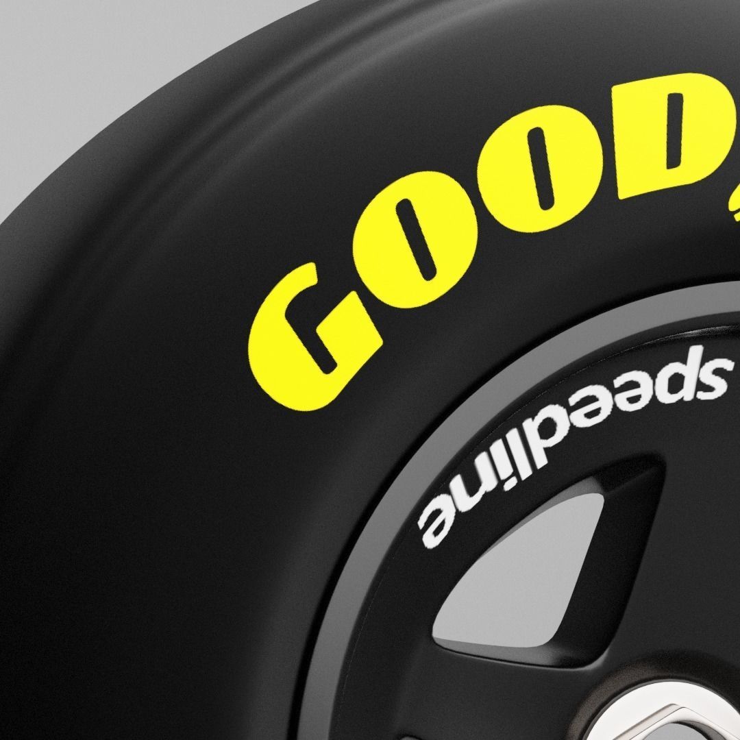 90s Speedline Formula 1 Wheel 3D model_6