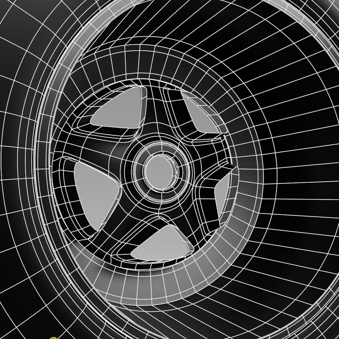 90s Speedline Formula 1 Wheel 3D model_14