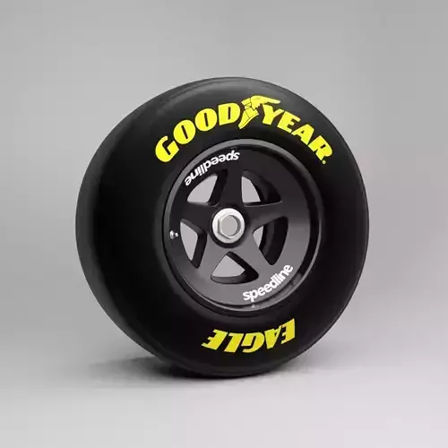 90s Speedline Formula 1 Wheel 3D model