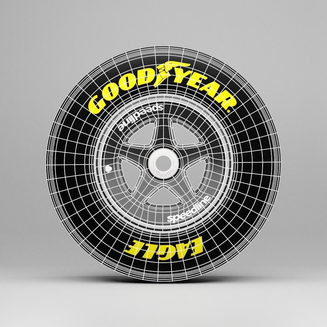 90s Speedline Formula 1 Wheel 3D model_11