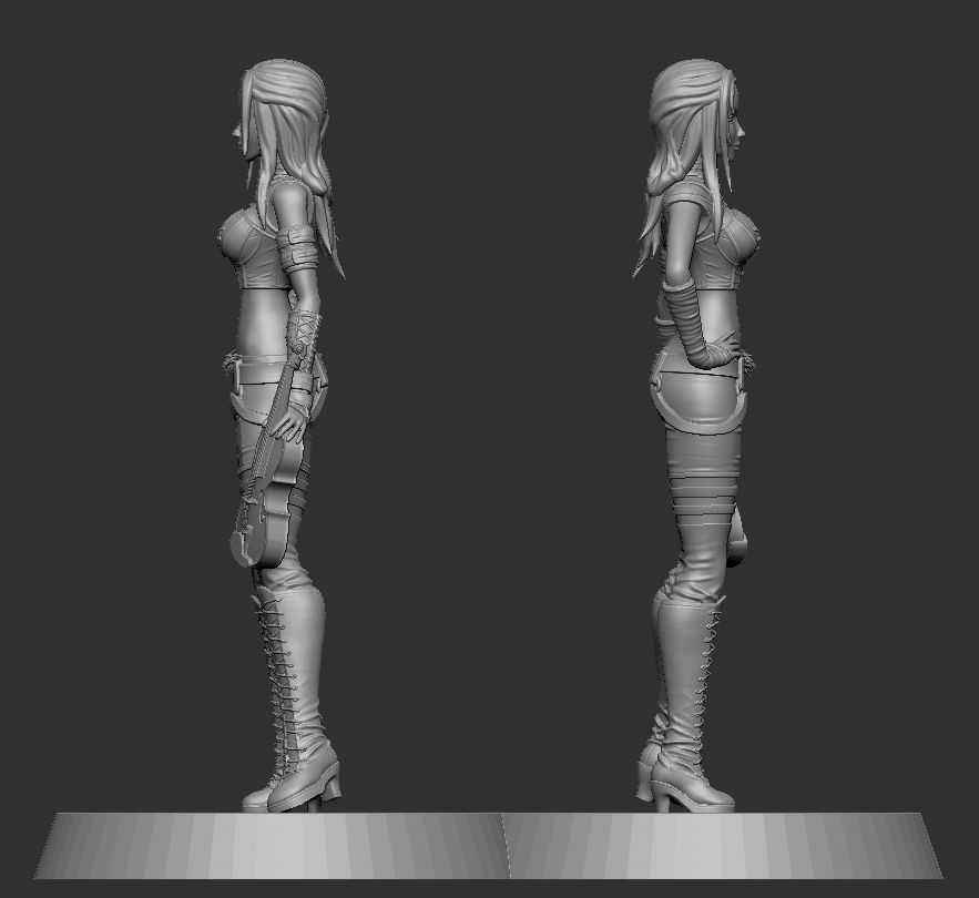 Vanya Female Bard 3d Print Ready 3D print model_16