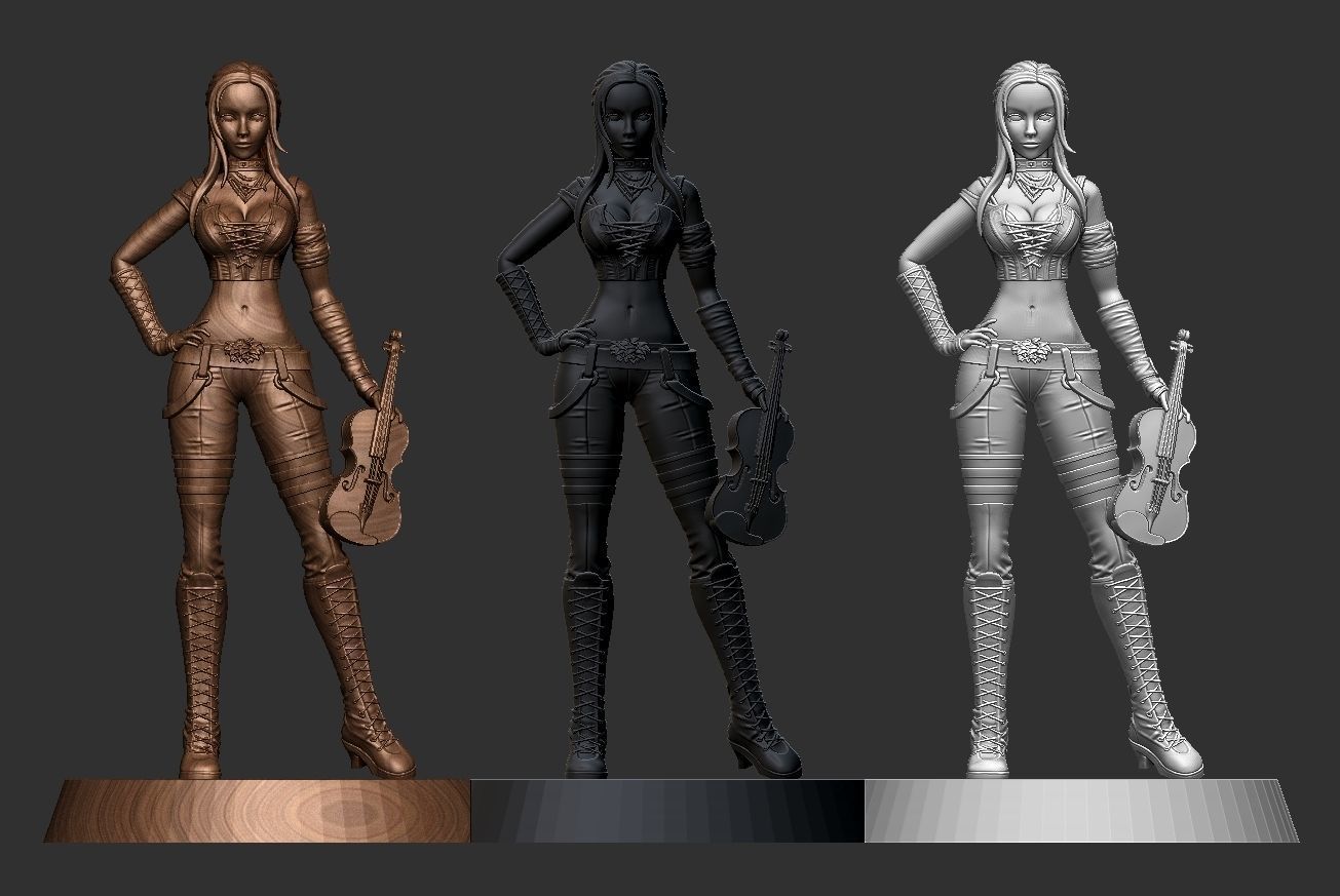 Vanya Female Bard 3d Print Ready 3D print model_18