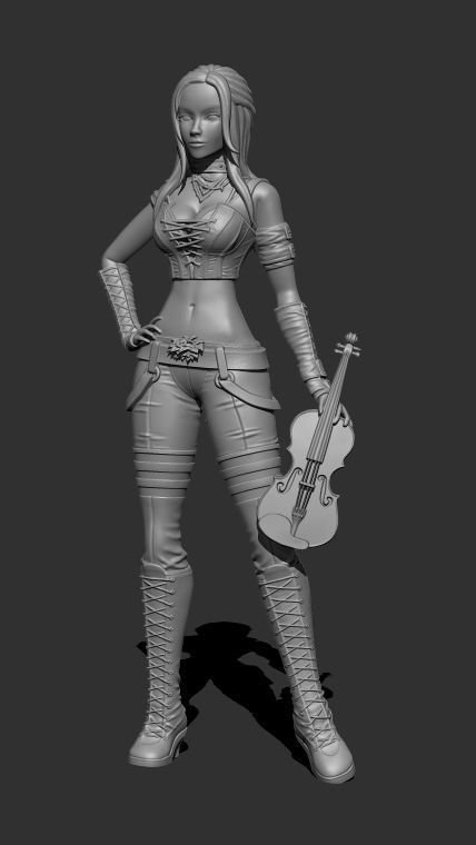 Vanya Female Bard 3d Print Ready 3D print model_12