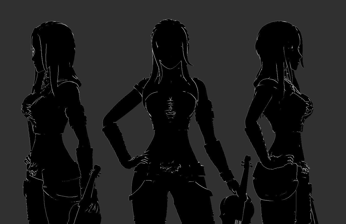 Vanya Female Bard 3d Print Ready 3D print model_17