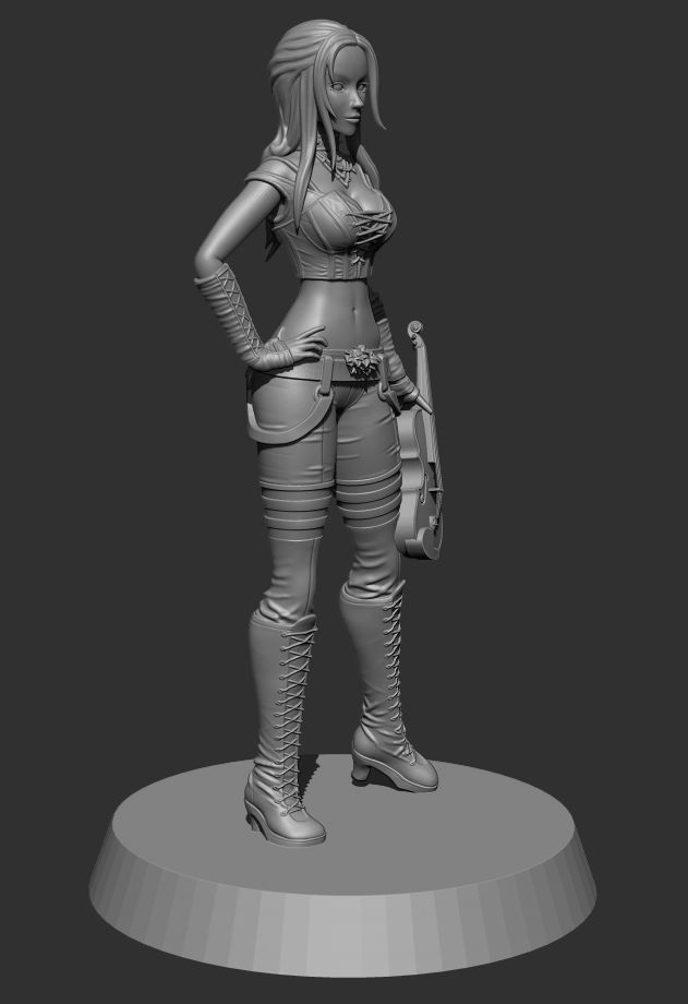 Vanya Female Bard 3d Print Ready 3D print model_10