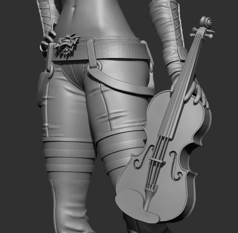 Vanya Female Bard 3d Print Ready 3D print model_14