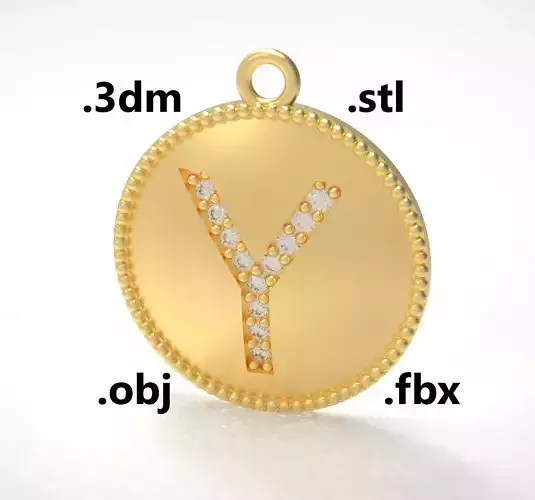 Model 187 Alphabets Necklace  The Letter Y Necklace Camber