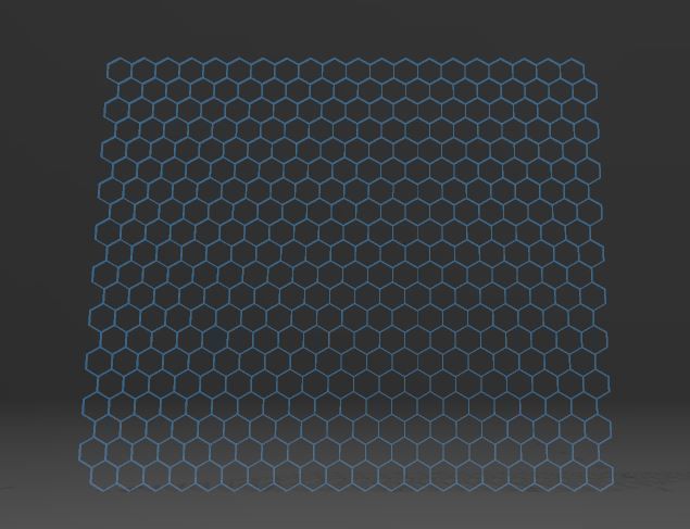 Honeycomb mat 3D print model_4