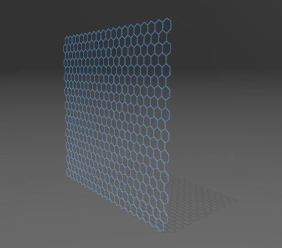 Honeycomb mat 3D print model_8