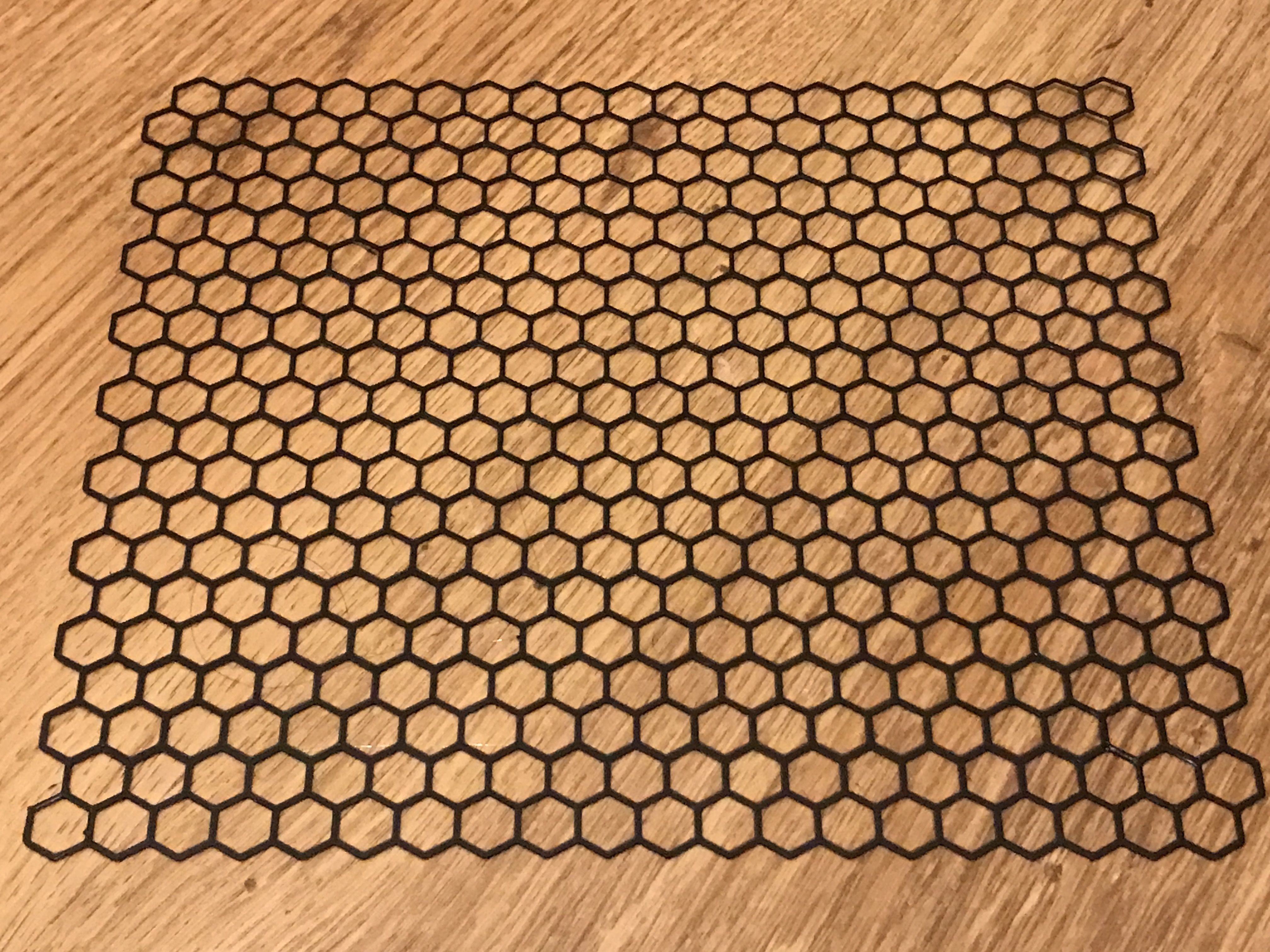 Honeycomb mat 3D print model_2