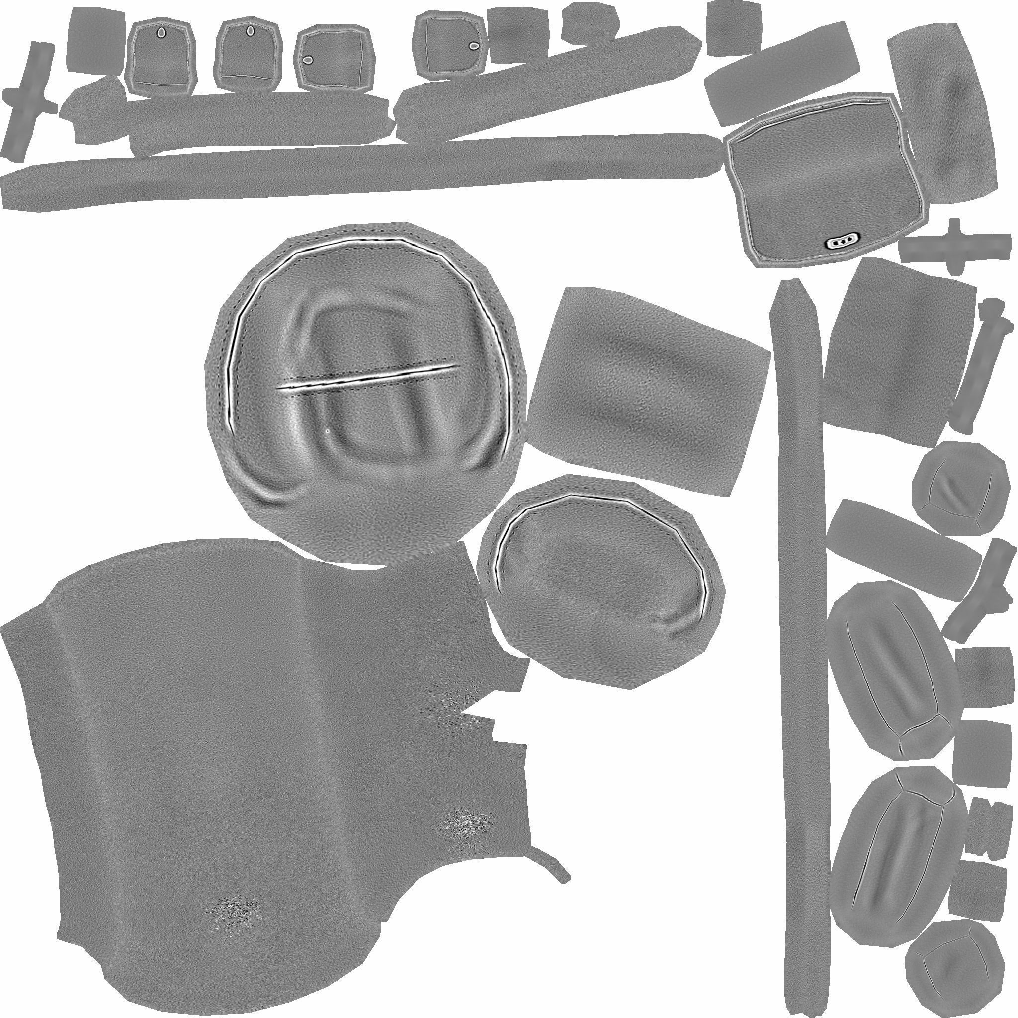 Camping Backpack - Desert - Character Costume Low-poly 3D model_20