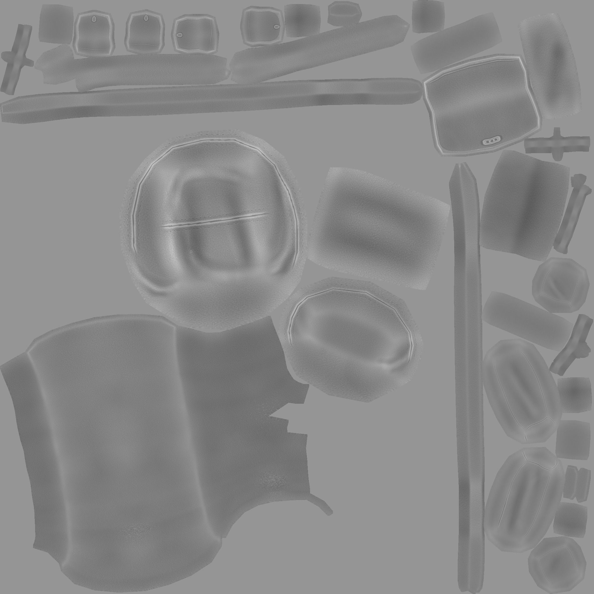 Camping Backpack - Desert - Character Costume Low-poly 3D model_22