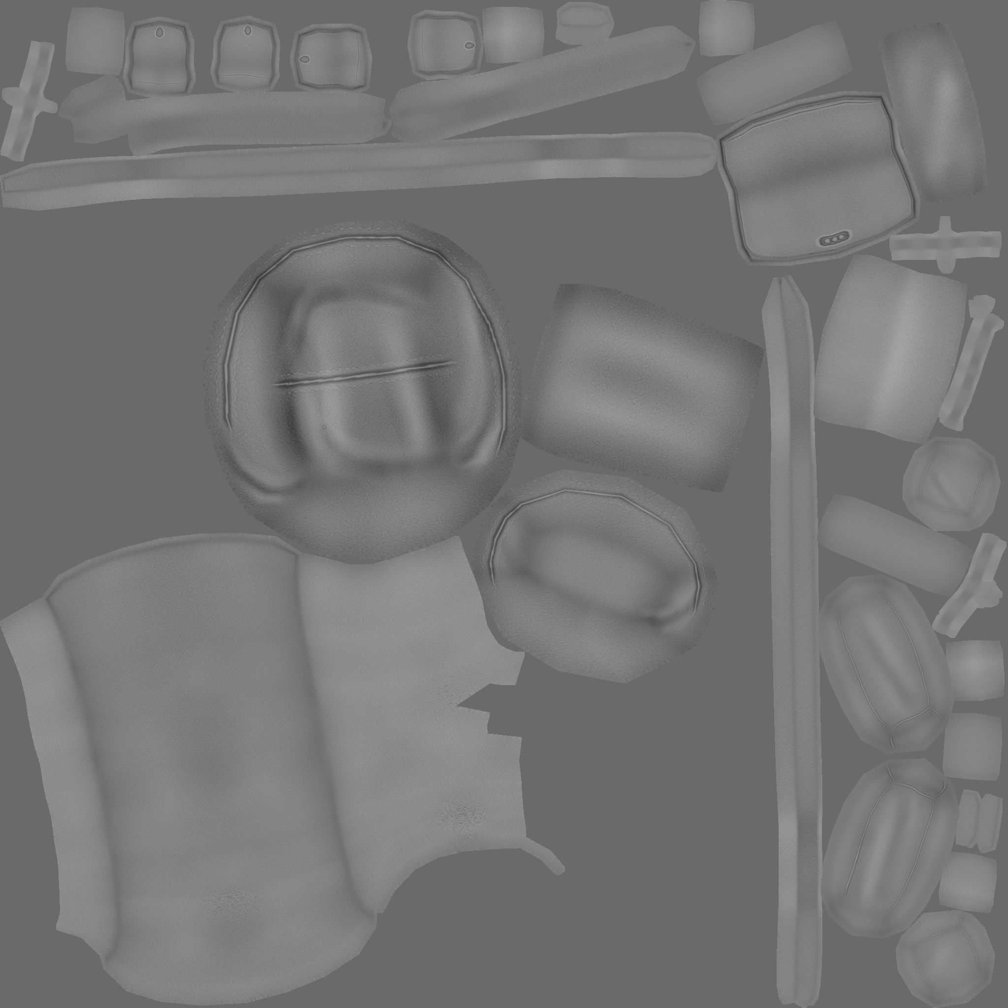 Camping Backpack - Desert - Character Costume Low-poly 3D model_24