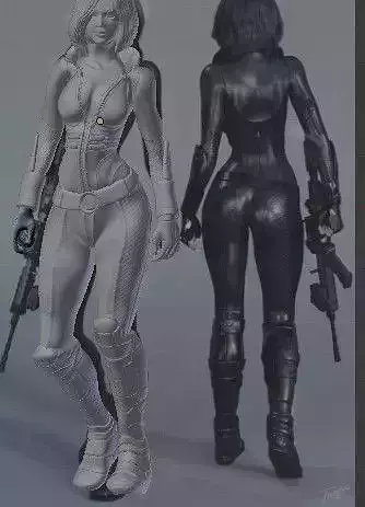 Domino girl marvel 3D print model