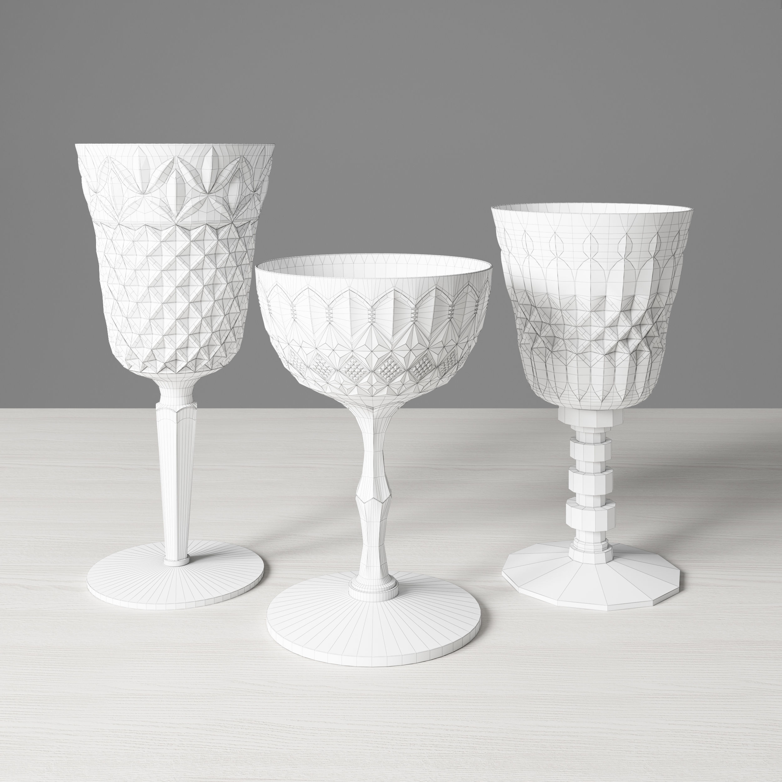 Casa de Perrin Table Set 3D model_32