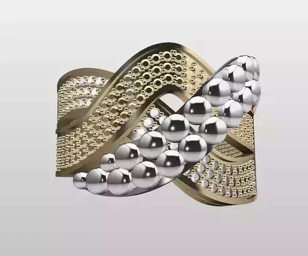 Double Piece Two-Color Ring