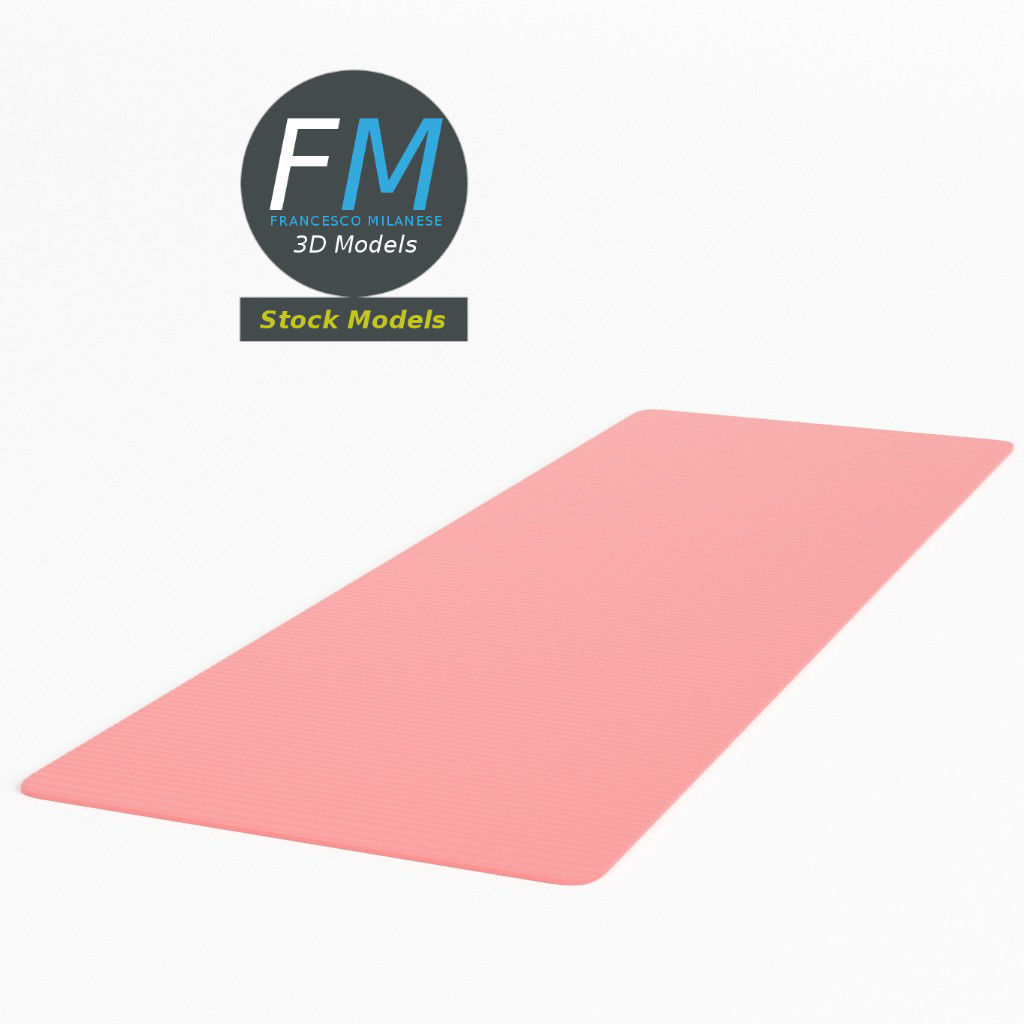 Yoga mat 3D model_3
