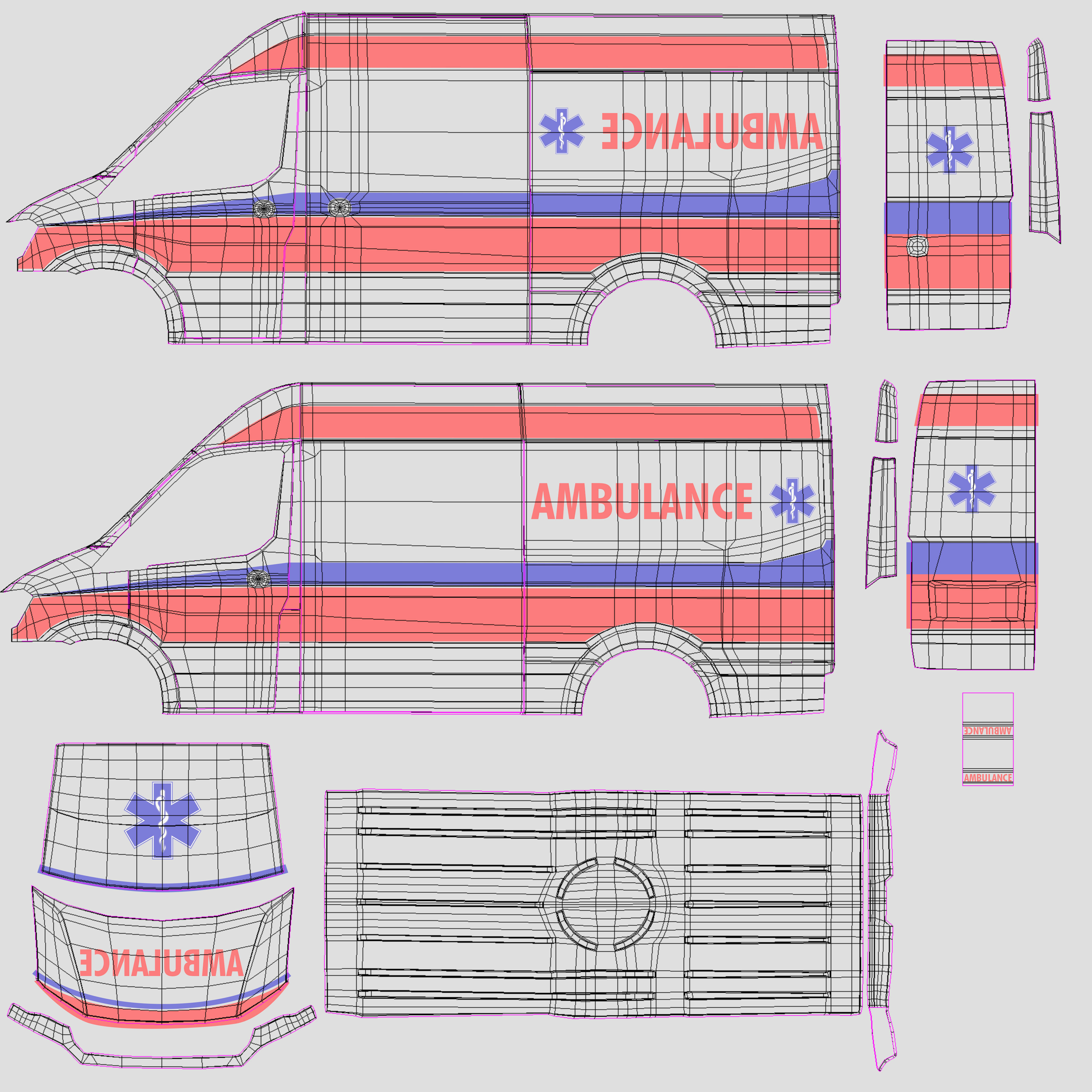 Generic Ambulance 3D model_23