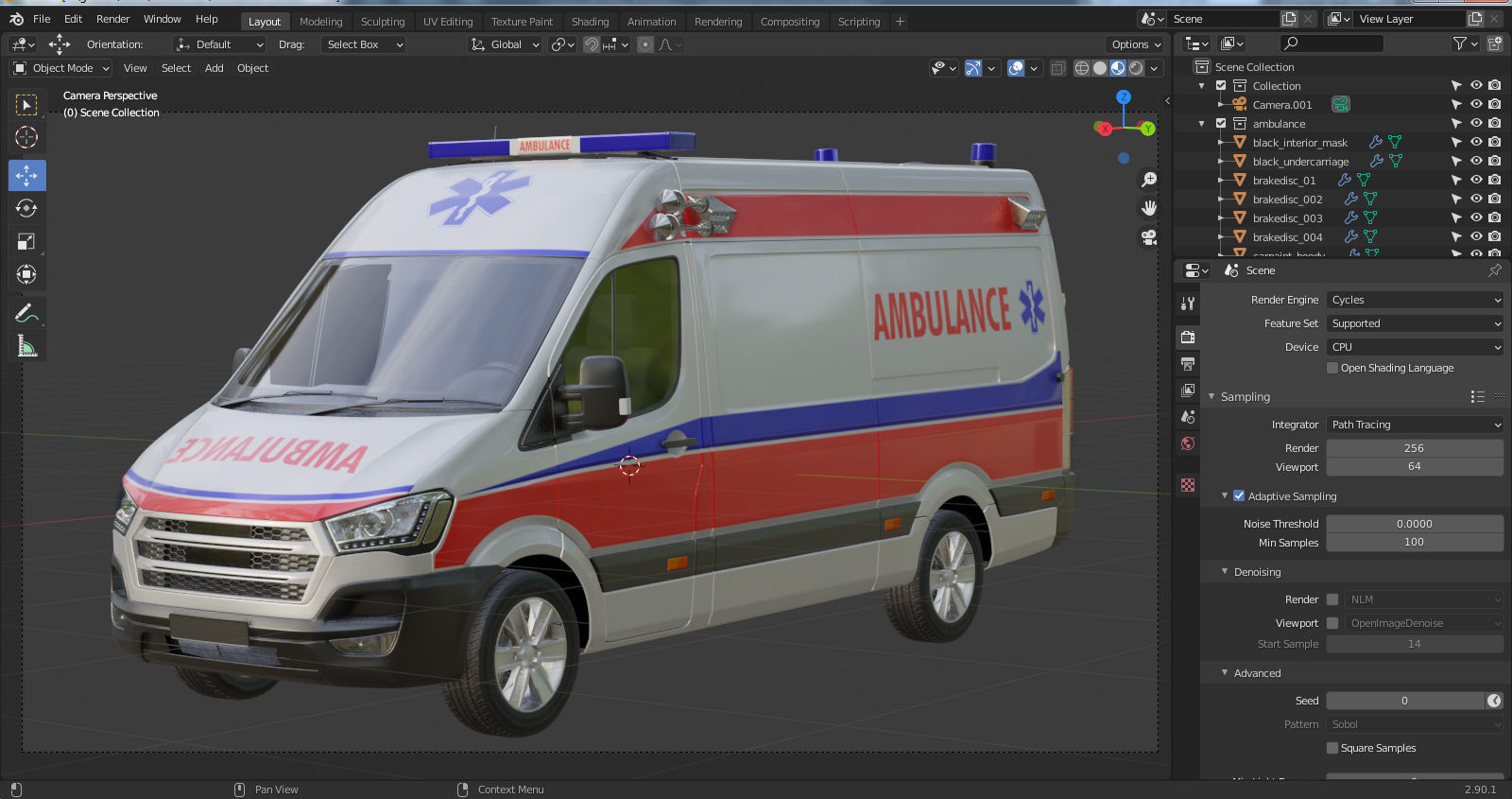 Generic Ambulance 3D model_25