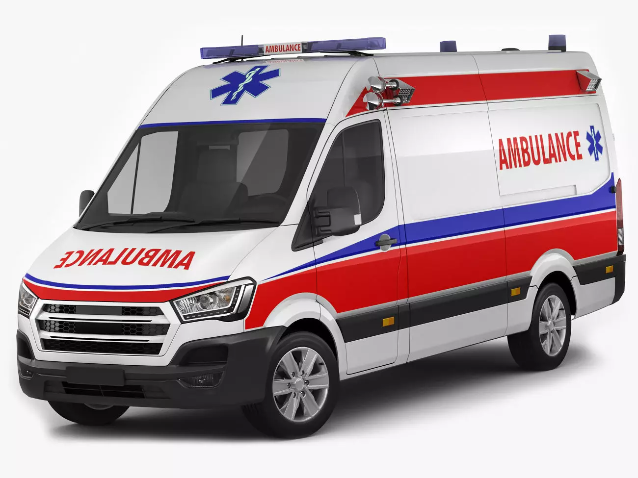 Generic Ambulance 3D model_0