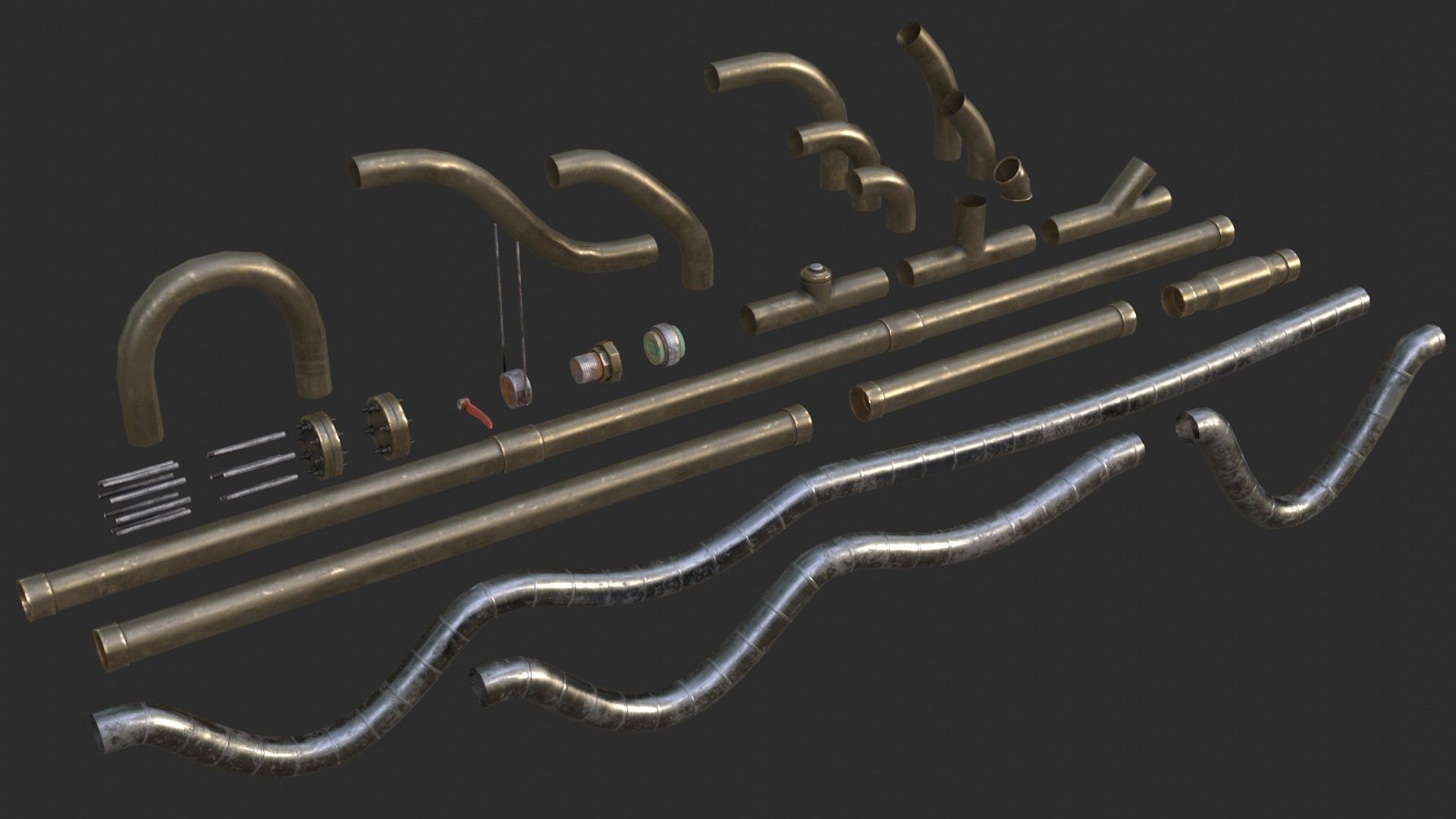 Modular Pipes Diameter 10 - Complete Collection _18