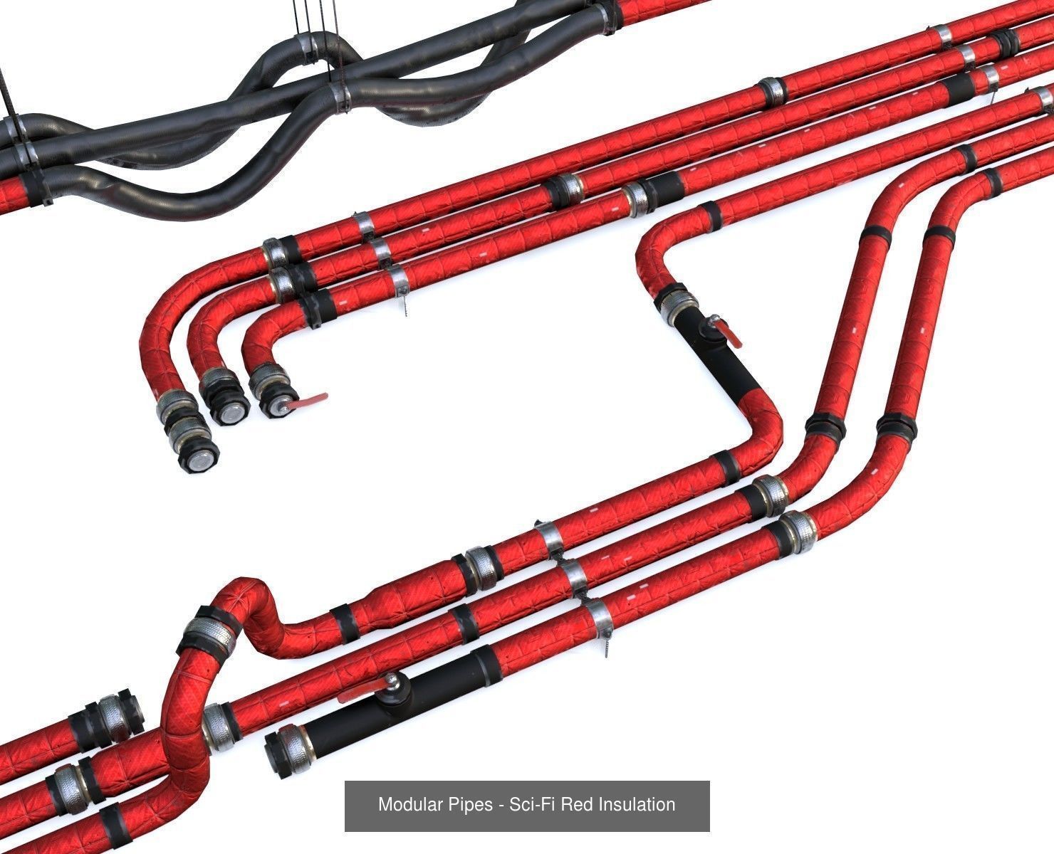 Modular Pipes Diameter 10 - Complete Collection _44