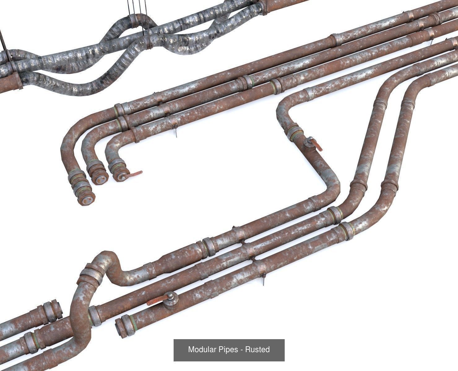 Modular Pipes Diameter 10 - Complete Collection _20