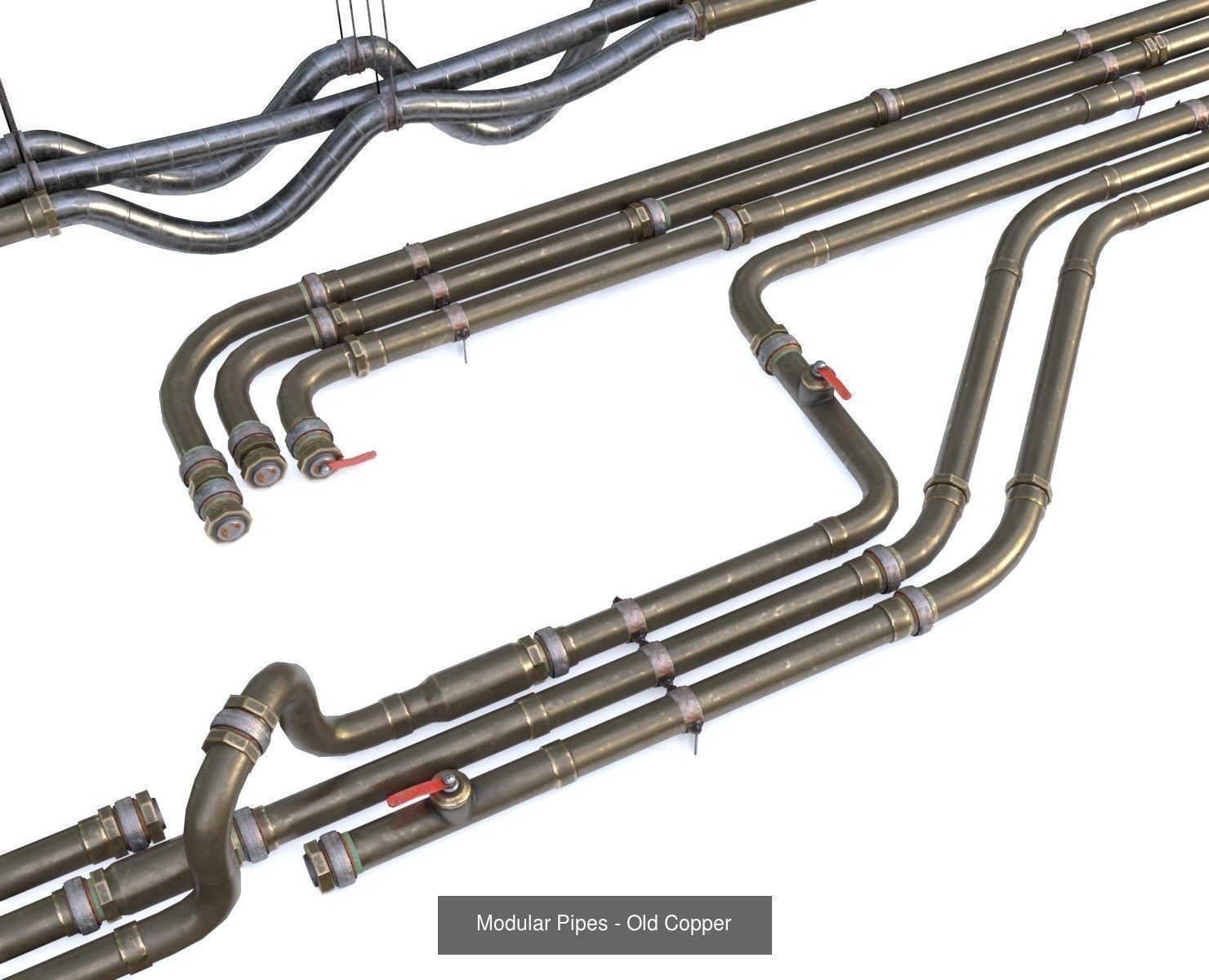 Modular Pipes Diameter 10 - Complete Collection _17