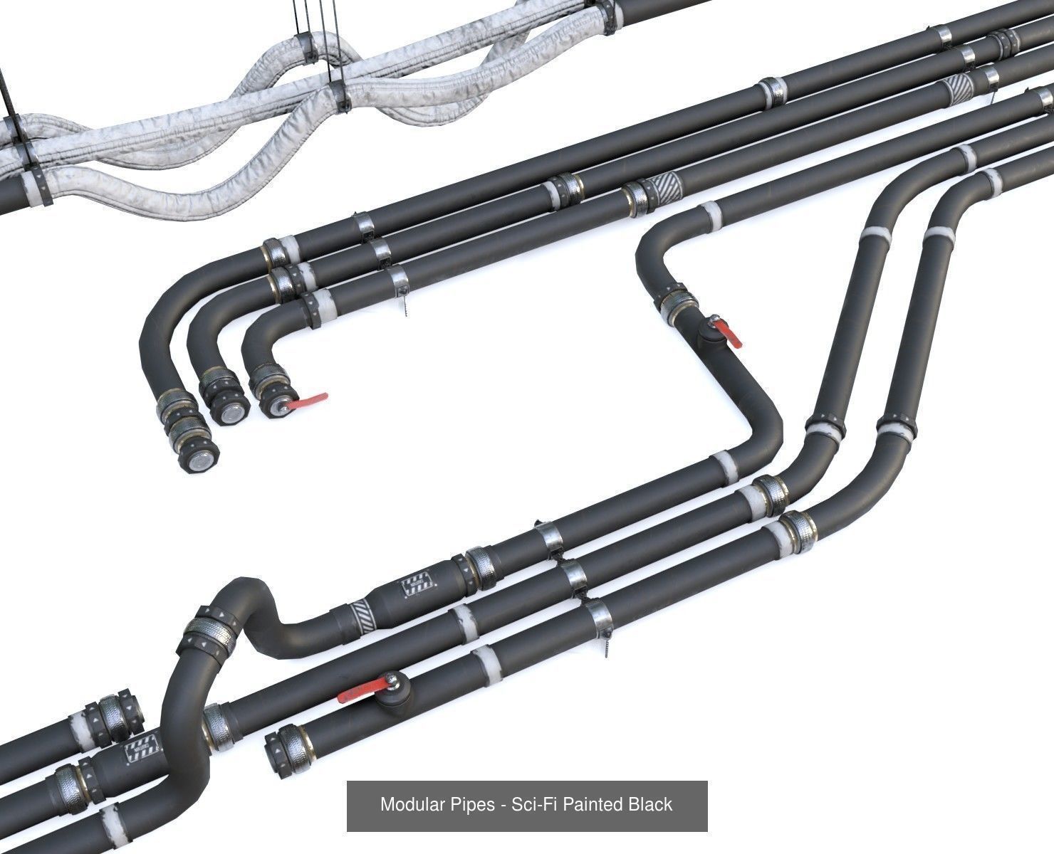 Modular Pipes Diameter 10 - Complete Collection _38