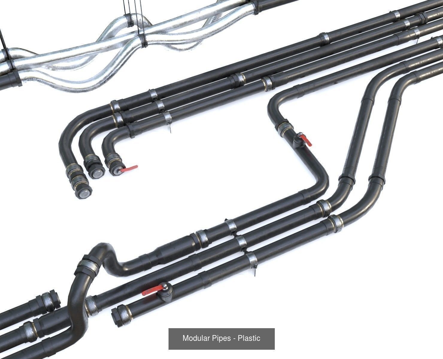 Modular Pipes Diameter 10 - Complete Collection _35